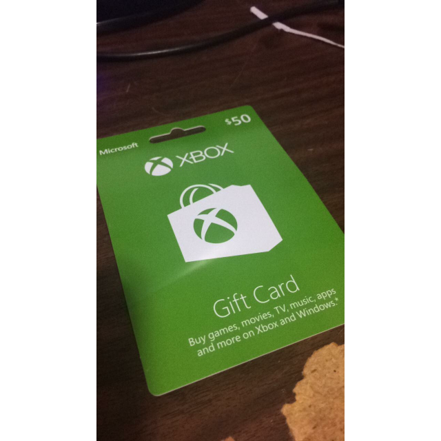 $50 gift card xbox one