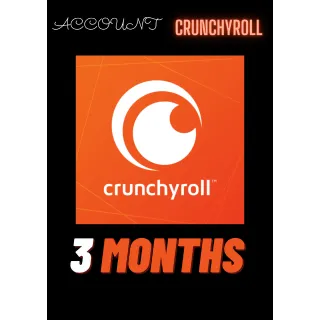 ✅Crunchyroll PREMIUM 3 MONTHS ⚡Fast Delivery 💯Guaranteed 