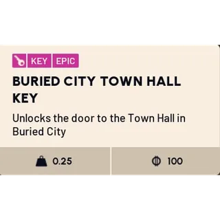 x10 Burried City Townhall Key