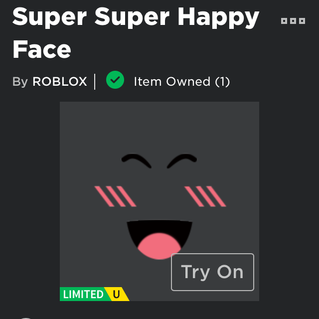 All Roblox Limited Faces