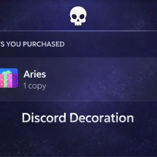 Aries Profile Decoration - Discord 4.99$ Gift
