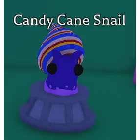 4x Candy Cane Snail