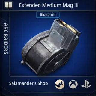 Extended Medium Mag III Blueprint ARC Raiders