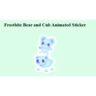 Frostbite Bear Animated Sticker
