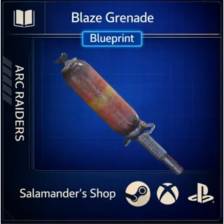 Blaze Grenade Blueprint ARC Raiders