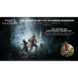 Assassin Creed Shadows Pre-order bonus : DLC 1 & Extra mission