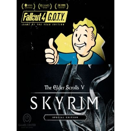 Skyrim Special Edition Fallout 4 G O T Y Bundle Xbox One Digital Code Ar Xbox One Games Gameflip