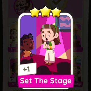 Monopoly Go - Set The Stage Sticker 3 Stars