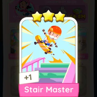 Monopoly Go! Stair Master Sticker ⭐⭐⭐