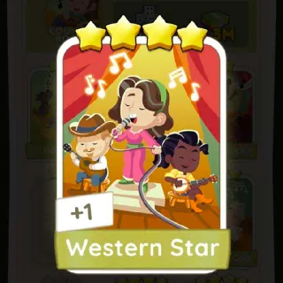 Monopoly Go - Western Star Sticker 4 Stars