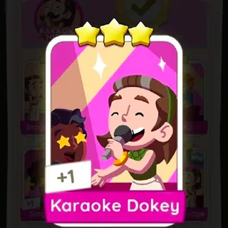 Monopoly Go! Karaoke Dokey Sticker 3 Stars