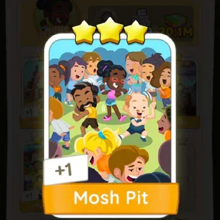 Monopoly Go - Mosh Pit! Sticker 3 Stars