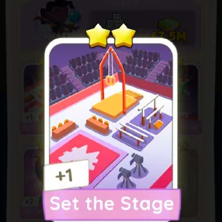 Monopoly Go! Set The Stage Sticker ⭐⭐