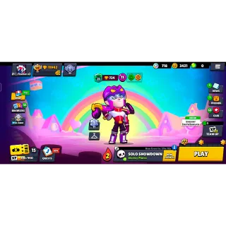 TOP ACCOUNT FOR PRO PLAYER!! Brawl Stars account 11942 Trophies Skins Mecha Edgar and Hockey Mortis (FULL ACCESS)
