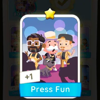 Monopoly Go - Press Fun Sticker ⭐