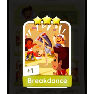 MONOPOLY GO - Breakdance Sticker ⭐⭐⭐