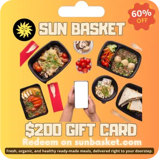 $200 SUNBASKET GIFT CARD