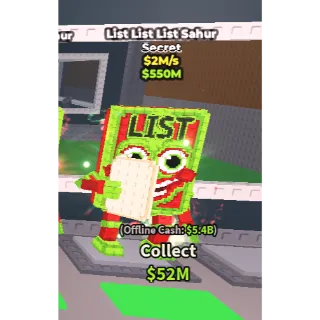 LIST LIST LIST SAHUR