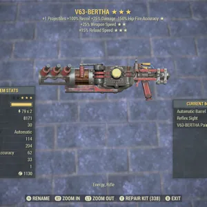 V63 Bertha Tesla Rifle