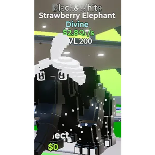Go Up For Brainrots Fortnite / Black&White Divine Strawberry Elephant 2.8Qi/s LvL 200