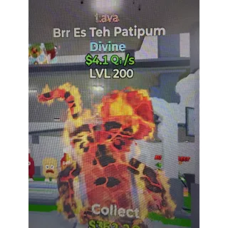 Go Up For Brainrots Fortnite / Lava Divine Brr Es Teh Patipum LvL 200 - 4.1Qi/s