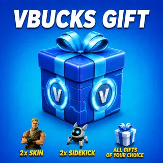 Fortnite Vbucks 2x Skin/2x Sidekick Gift (Read the description)