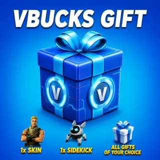 Fortnite Vbucks 1x Skin / 1x Sidekick Gift (Read the description)
