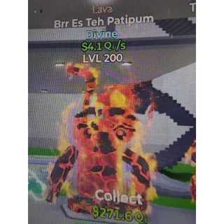 Go Up For Brainrots Fortnite / Lava Divine Brr Es Teh Patipum LvL 200 - 4.1Qi/s