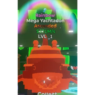 Go up For Brainrots - Rainbow Mega Yachtadon lvl1 - 371M/s