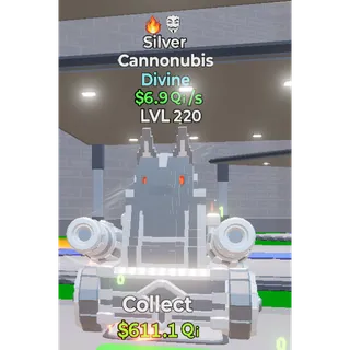Go up for brainrot - Silver Cannonubis LVL220 - 6.9Qi/s