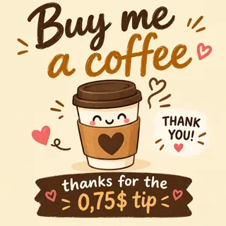 0.75$ Tip - A Little Coffee, A Lot of Support