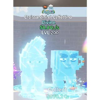 Go up for brainrots - Aqua Croissantini et Caffettino lvl200 - 8.8Qi/s