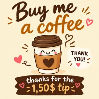 1.5$ Tip - A Little Coffee, A Lot of Support