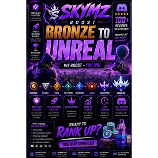 fornite rank boost to unreal 1 any rank 