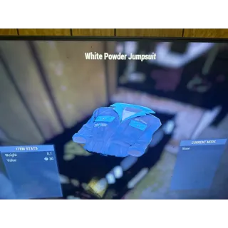 White powder jumpsuit