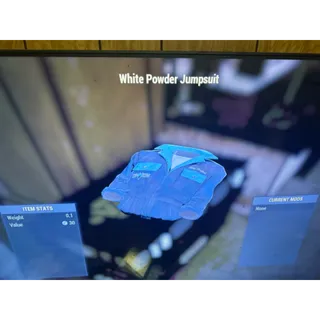 White powder jumpsuit