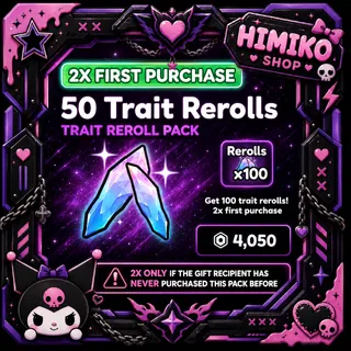 Anime Vanguard - 50 Trait Reroll [4499R]
