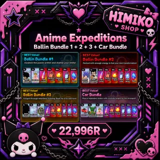 Anime Expeditions - Ballin Bundle 1 + 2 + 3 + Car Bundle [22996R]