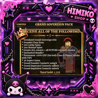 Dungeon Loots — GRAND SOVEREIGN PACK [LIMITED]