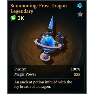 FROST DRAGON LEGENDARY