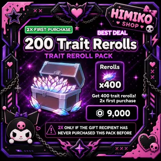 Anime Vanguard - 200 Trait Reroll [9999R]