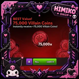 Anime Expeditions - 75000 Villain Coins [3999R]