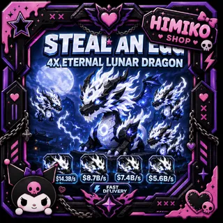 ROBLOX STEAL AN EGG — 4X ETERNAL LUNAR DRAGON [$36B/S] | FAST DELIVERY