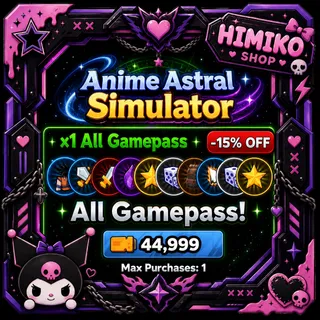 Anime Astral simulator - x1 All Gamepass [4999R]