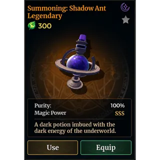 SSS SHADOWN ANT - WIZARD ALCHEMY