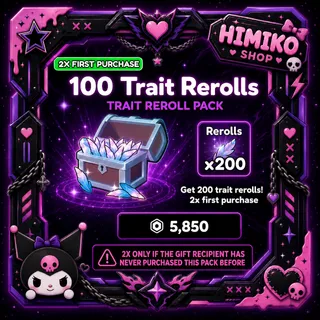 Anime Vanguard - 100 Trait Reroll [6500R]