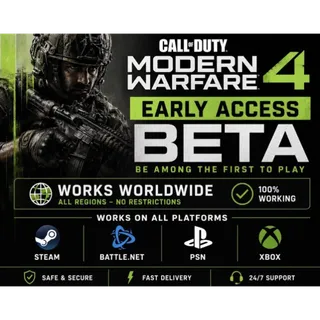 Call of Duty: Modern Warfare 4 | Beta Access Code | COD MW4 (All Platforms) Key GLOBAL