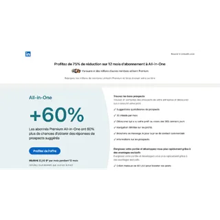 Linkedin Premium All in One 12 Months {75% Coupon}