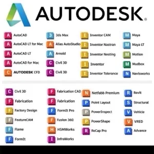 AUTODESK ALL APPS 2025 ( Autocad-Fusion-Maya-Revit …)- Mac Windows 