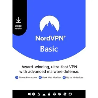 NordVPN 3 Month Redeem Key - Upto 8 Devices - Pc & Mobile & Macbook & iPad